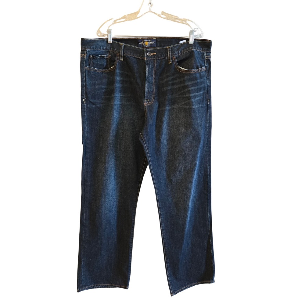 Lucky Brand Mens Dark Wash Straight Leg Jeans Size 40x30‎